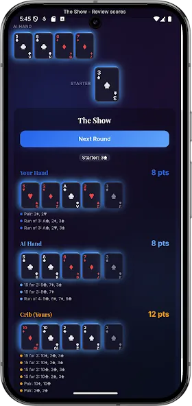 Offline Cribbage Master Ai screenshot 3