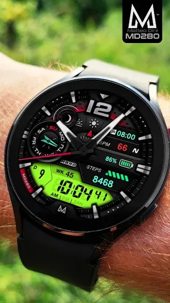 MD280 Analog watch face screenshot 4