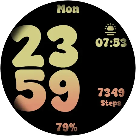BIG Happy Watch Face screenshot 13