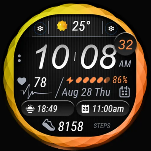 Colorful Watch Face - OMG 22 screenshot 29