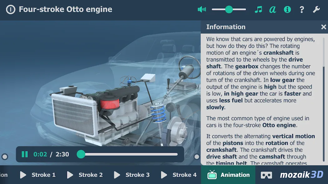 Four-stroke Otto engine 3D screenshot 5