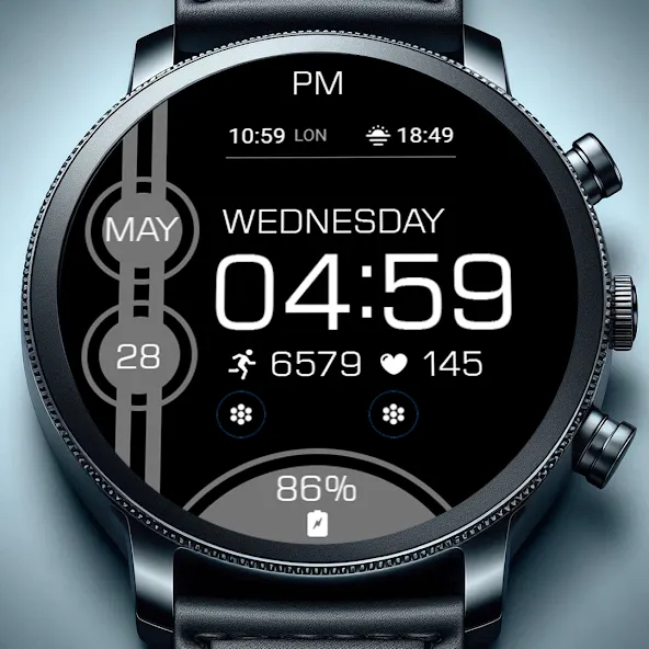 Key WF82 Digital Watch Face screenshot 2