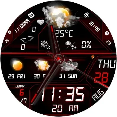 N-SPORT759 weatherDigital Face screenshot 14