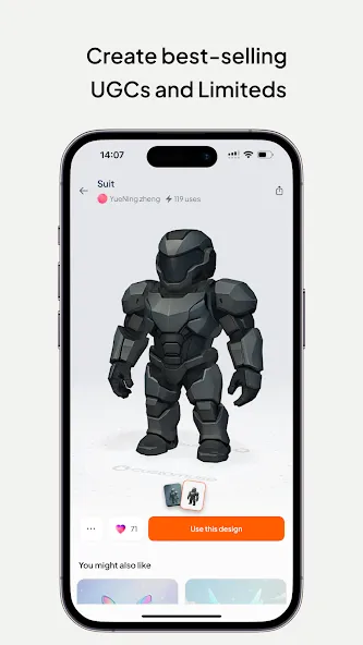 Customuse: Skins Maker Roblox screenshot 3