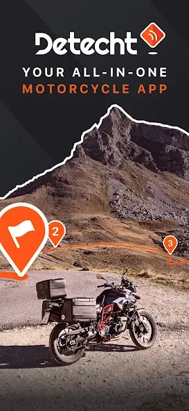 Detecht - Motorcycle App & GPS screenshot 1