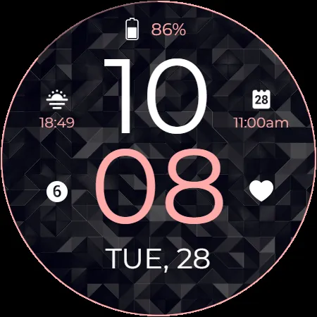 Minimal Watch Watch Face screenshot 5