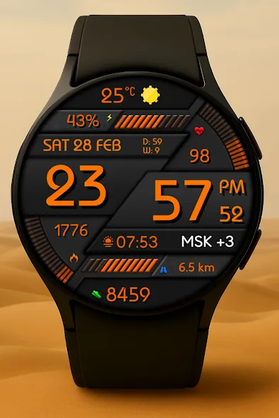 Digital Minimal Watch Face screenshot 3