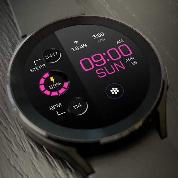 Key WF20 Digital Watch Face screenshot 2
