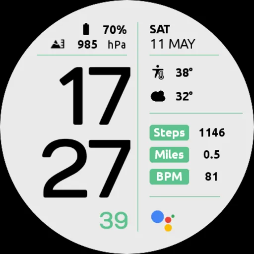 EXD043L: Digital Watch Face screenshot 27