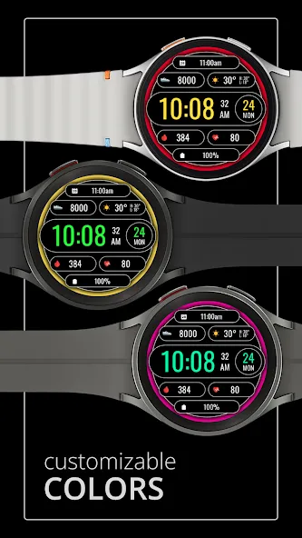 DADAM116: Digital Watch Face screenshot 3