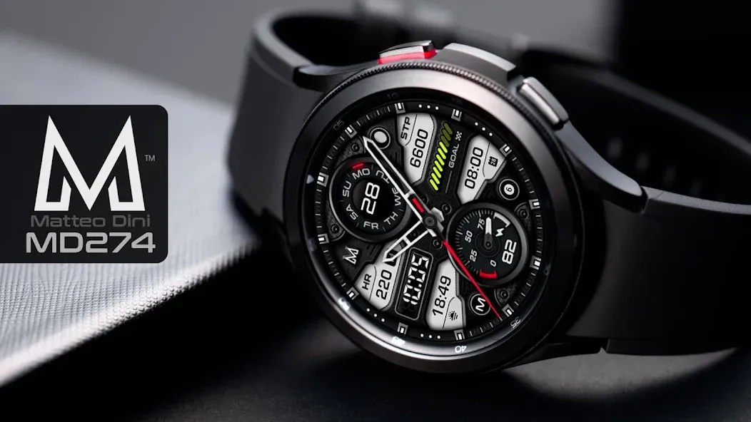 MD274 Analog watch face screenshot 1