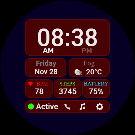 Modular Data Watch Face screenshot 9