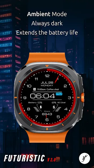 Futuristic Watch Face screenshot 4