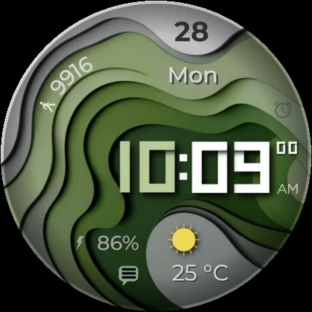 WAVES - Digital Watch Face screenshot 11
