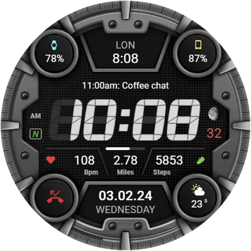 WFP 329 Digital watch face screenshot 42