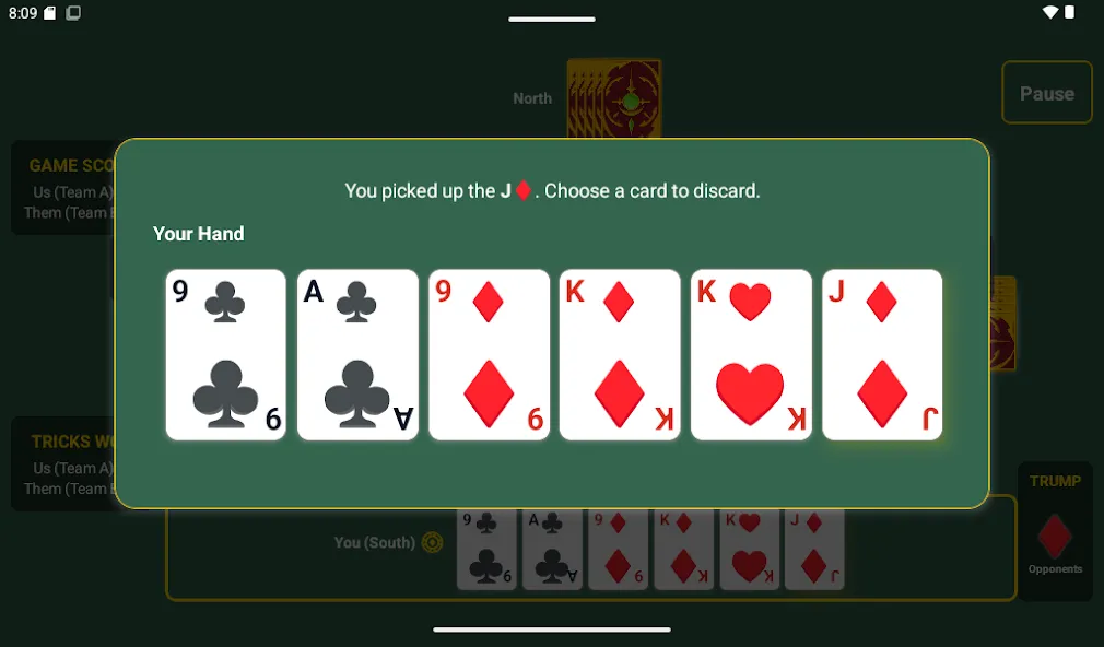 Just Euchre: Offline Card Game screenshot 13