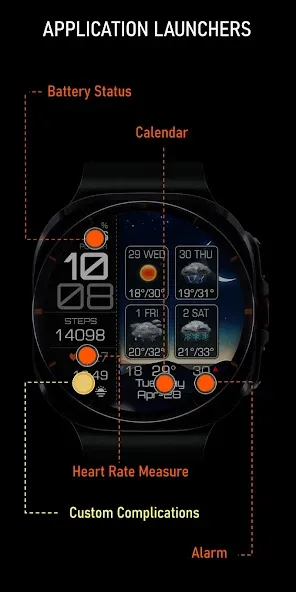 Weather 4 Days Digital Wear OS screenshot 6