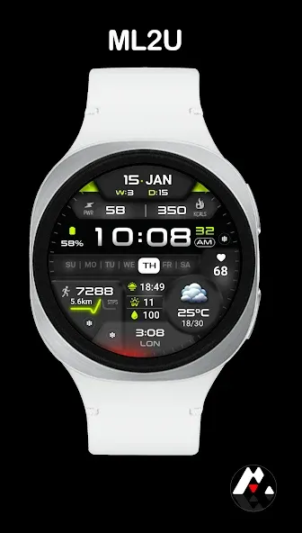 ML2U 381 Hybrid Watch Face screenshot 3