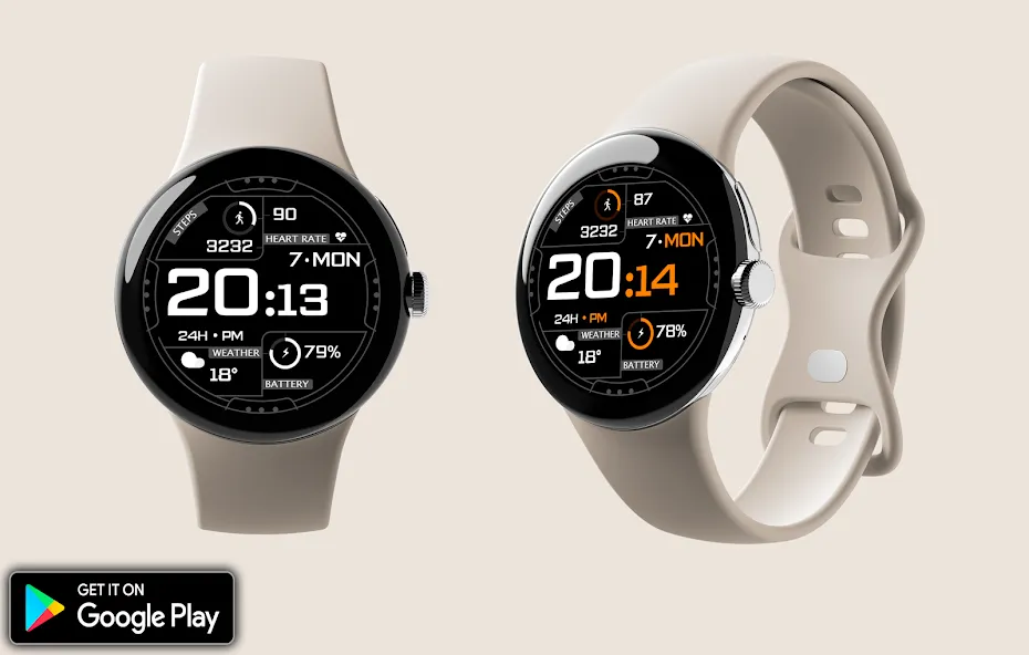 Digital Wuxysyp Watch face screenshot 1