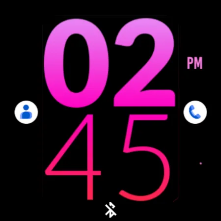 Rose Pink Large Watch Face screenshot 5
