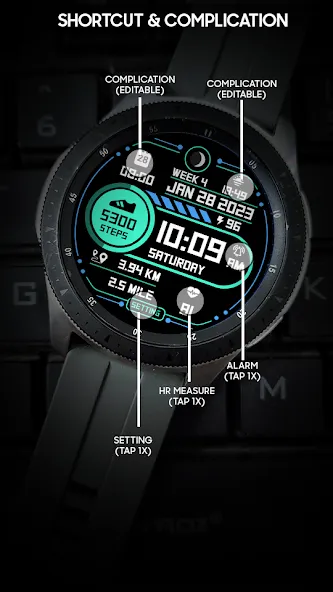 Step Up 2 - Digital Watchface screenshot 5