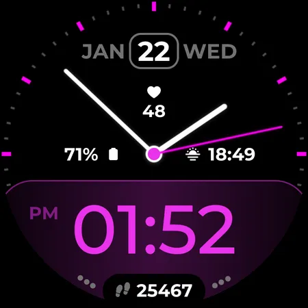 Twin Zone Watch Face screenshot 12