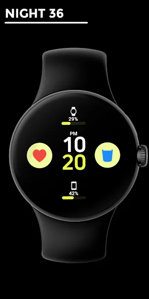 Night 36 - watch face screenshot 1