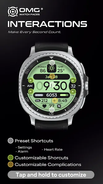 OMG 326 - Digital Watch Face screenshot 3