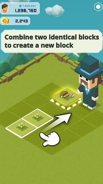 Merge Tycoon: 2048 Theme Park screenshot 1