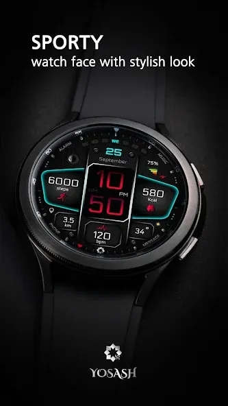 A410 Neon Watch Face Wear OS screenshot 1