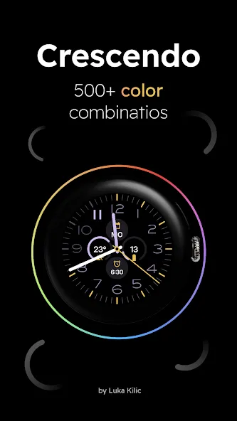 Crescendo - Analog Watch Face screenshot 2