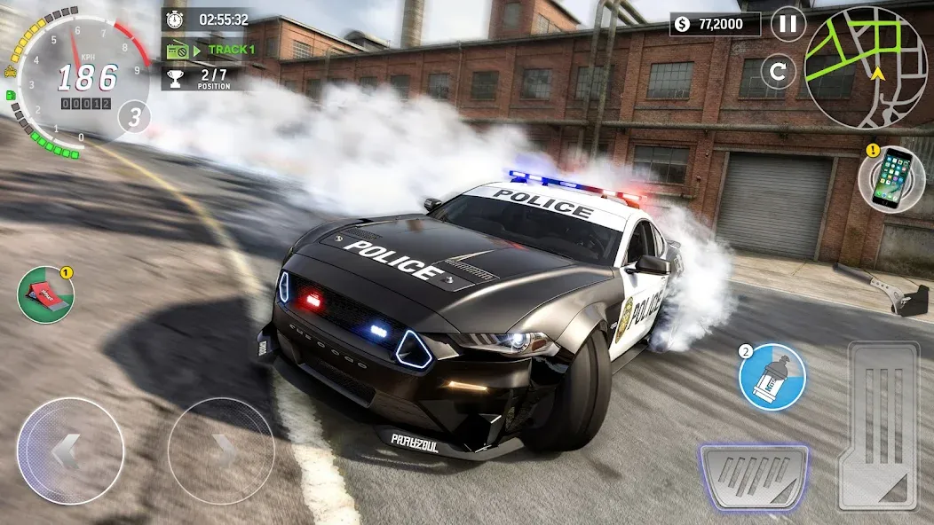 Police Car Chase Drift Games screenshot 2