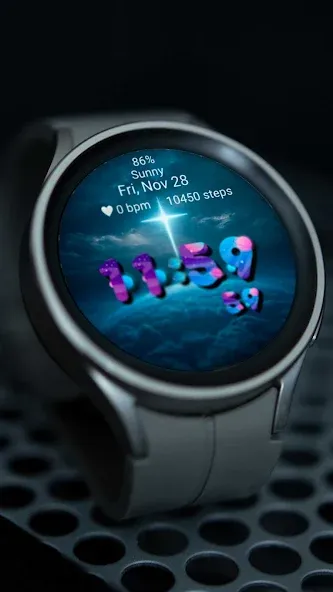 Calm Cross Universe Watch Face screenshot 5