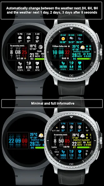 Weather hours and days NTV600 screenshot 2