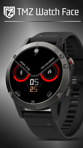 Watch Face Wear OS Minimal screenshot 1