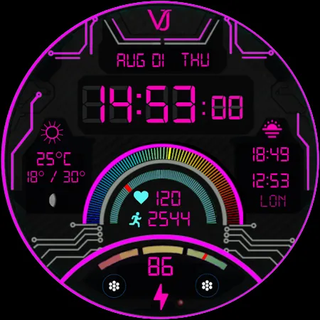 VJ-Avionics Digital Watch Face screenshot 40
