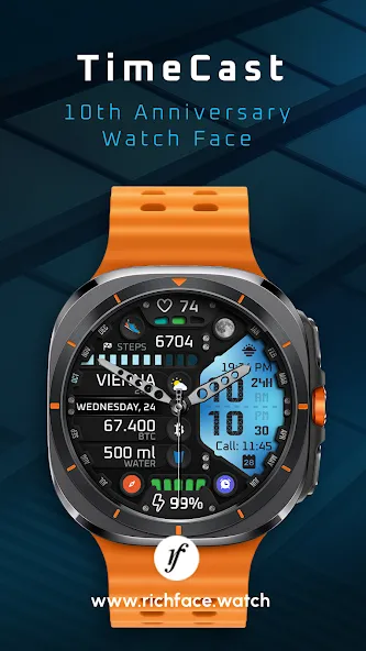 TimeCast Full Watch Face screenshot 1