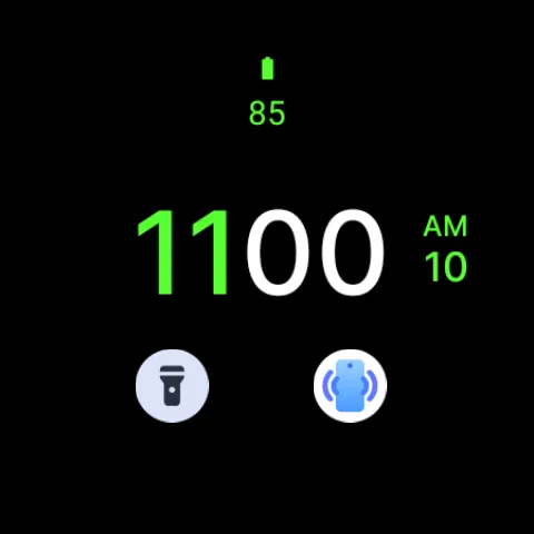 Black One Watch Face screenshot 9