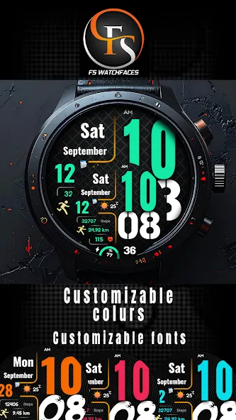 FSW314 Digital Watch Face screenshot 3