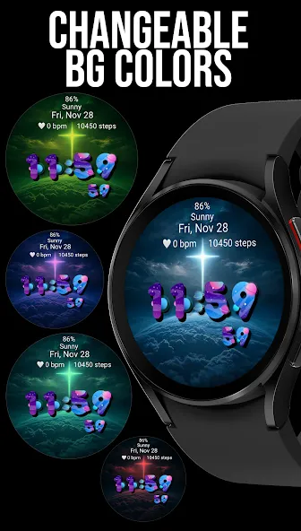 Calm Cross Universe Watch Face screenshot 4