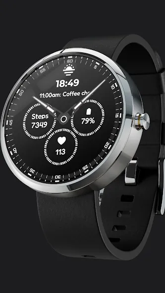 A4 Analog Watch Face screenshot 1