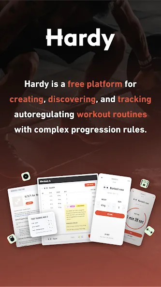 Hardy: smart workout routines screenshot 1