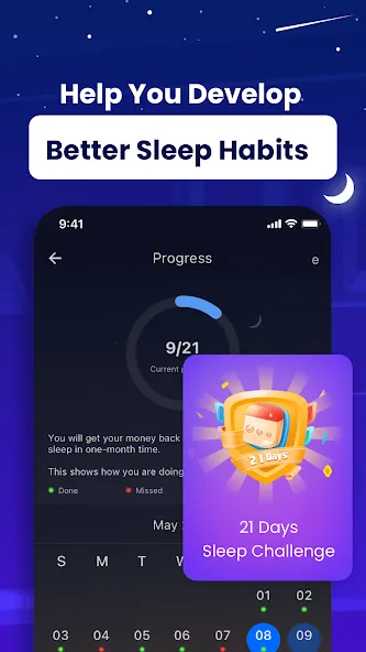 Sleep Monitor - 睡眠追踪、录鼾声梦话、助眠 screenshot 32