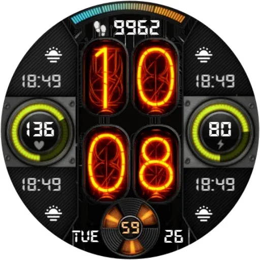 Nixie Fenix 8 Digital Wear OS screenshot 15