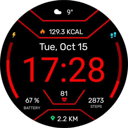 Digital Mites Watch face screenshot 19