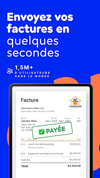 Facture & Devis avec BILLDU screenshot 9