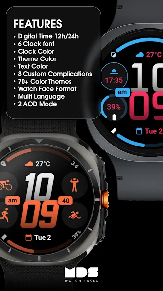 MDS03 Digital Watch Face screenshot 3