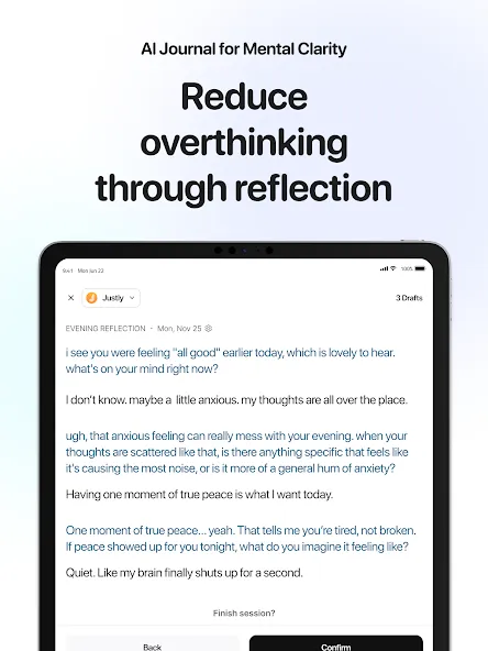 Justly: AI Journal, AI Therapy screenshot 7