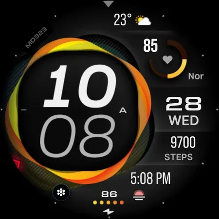 MD323 Modern Digital WatchFace screenshot 10