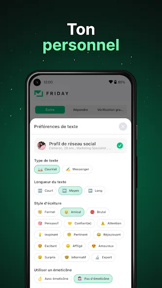Friday : Assistant courriel IA screenshot 5